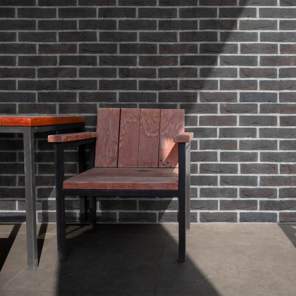 Cărămidă decorativă, exterior / interior, negru, Amstel Garnet