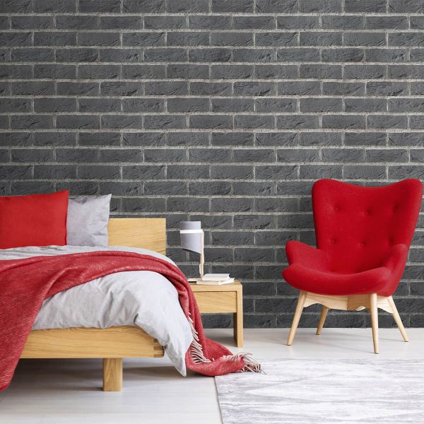 Cărămidă decorativă, exterior / interior, negru, Amstel Midnight
