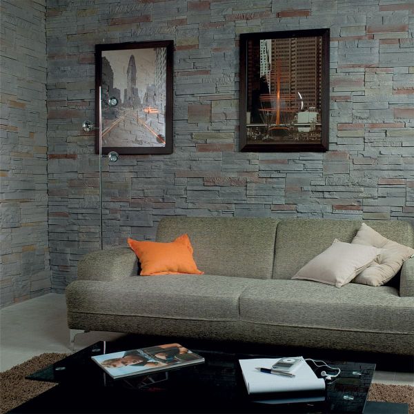 Piatră decorativă, exterior / interior, gri, Brasilia Atlantic