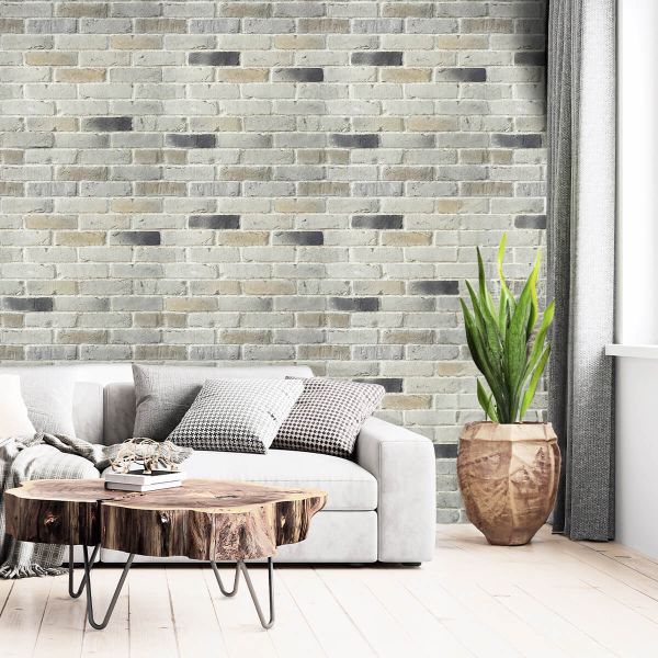 Cărămidă decorativă, exterior / interior, alb, Breda Dirty White