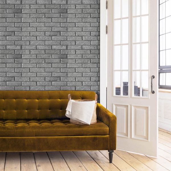Cărămidă decorativă, interior, gri, Aria Grey
