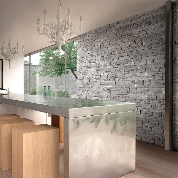 Piatră decorativă, exterior / interior, gri, Fabrik Grey