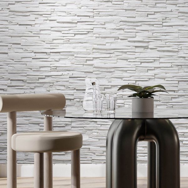 Piatră decorativă, exterior / interior, alb, Sienna White