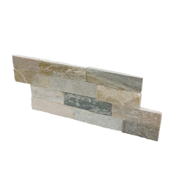Mostră piatră naturală, cuarțit, exterior / interior, multicolor, Edna