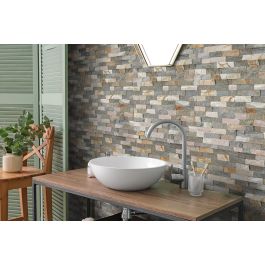 Piatră naturală, cuarțit, exterior / interior, multicolor, Edna