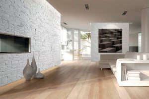 Piatră decorativă, interior, alb, Bricostone White