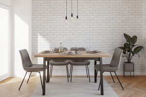Cărămidă decorativă, interior, alb, Manhattan