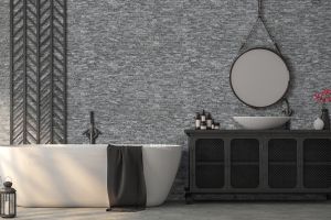 Piatră naturală, exterior / interior, gri, Mosaic Smoky