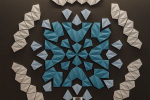 Panou decorativ, interior, 3D Skyfall 50's