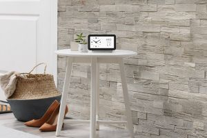 Piatră decorativă, aspect lemn, exterior / interior, gri, Woodyteck Cottage Grey