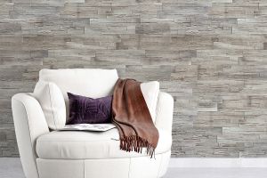 Piatră decorativă, aspect lemn, exterior / interior, bej, Woodyteck Dried Oak