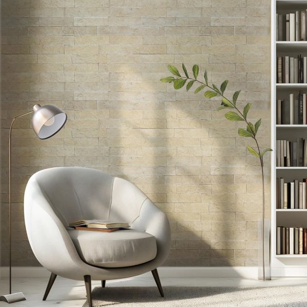 Piatră decorativă, exterior / interior, bej, Nomad Cream