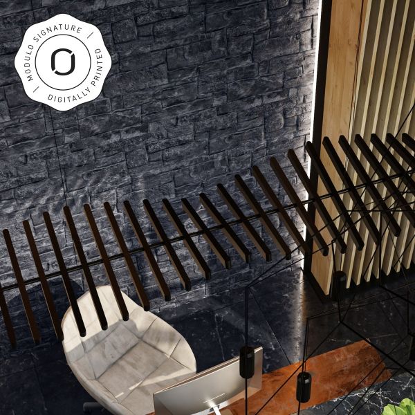 Piatră decorativă, exterior / interior, gri, Rugged Ledgestone Grey