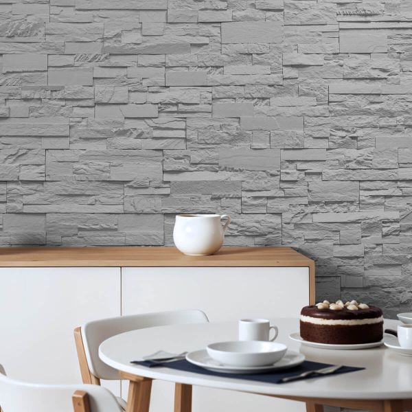 Piatră decorativă, interior, gri, Vista Silver