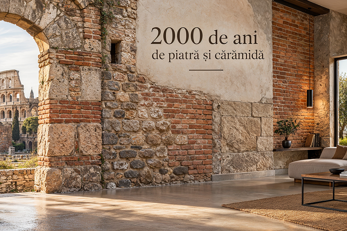 Istoria pietrei decorative și a cărămizii aparente de la Roma Antică la casele moderne