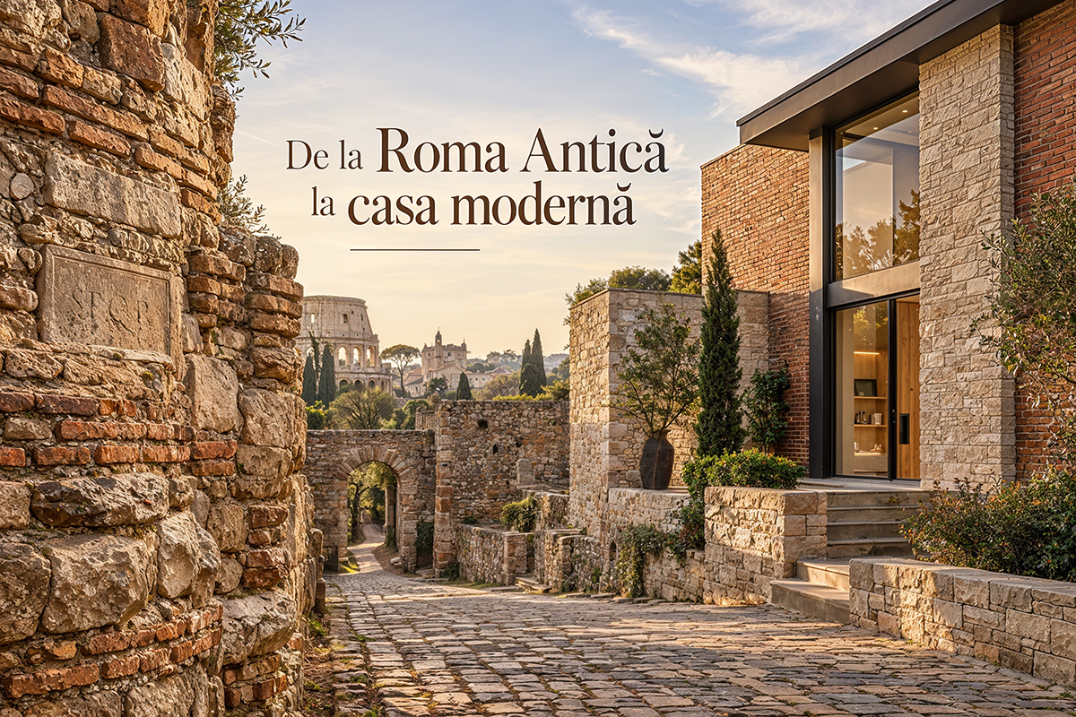 Istoria pietrei decorative și a cărămizii aparente de la Roma Antică la casele moderne