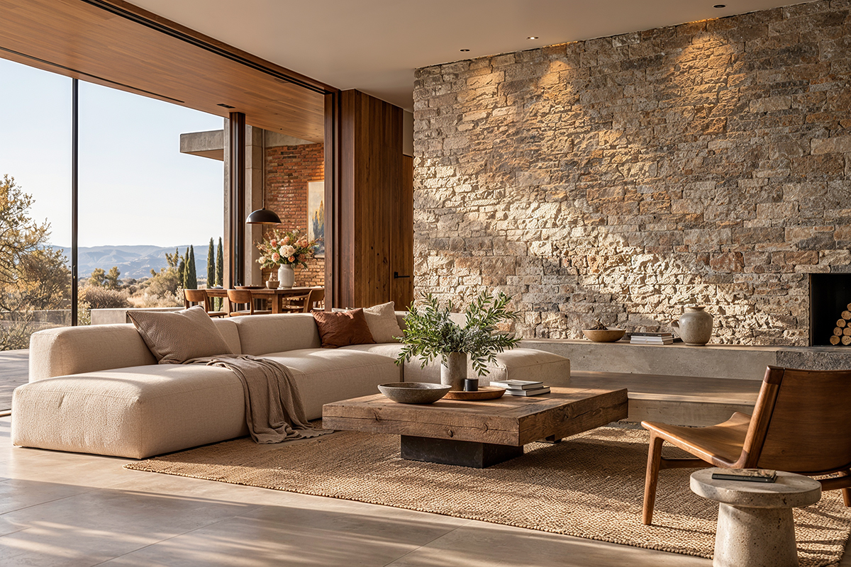 Tendințe în placările decorative cu piatră și cărămidă aparentă în arhitectura contemporană