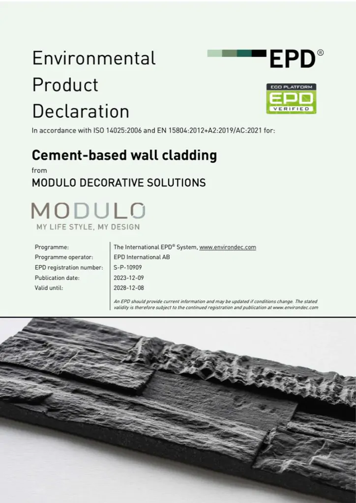 EPD ciment